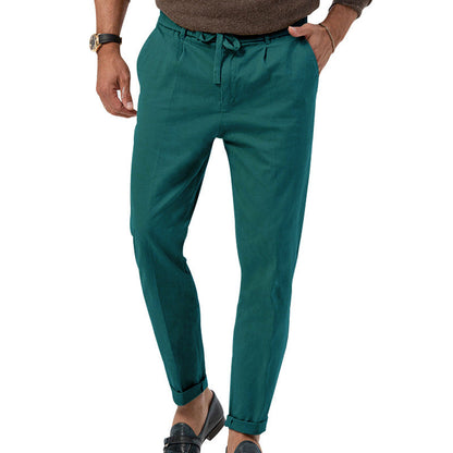 Pantalón De Tiro Alto Con Pierna Recta Para Hombres | Ideal Para Uso Diario Y Profesional