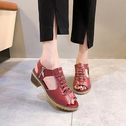 Sandalias de Tacón con Diseño Abierto para Mujer | Ideales para Uso Diario en Temporadas Cálidas