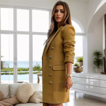 Trench Entallado con Doble Botonadura para Mujer | Ideal para Uso Diario u Ocasiones Formales