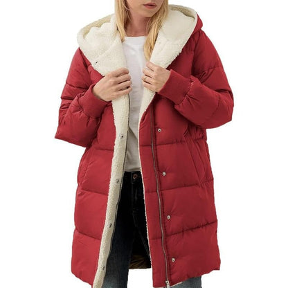 Chaqueta Reversible Con Capucha Para Mujer | Ideal Para Uso Diario En Invierno