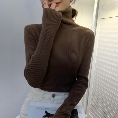 Jersey Ajustado Con Cuello Alto Y Estructura Acanalada Para Mujer | Ideal Para Uso Diario Y Formal