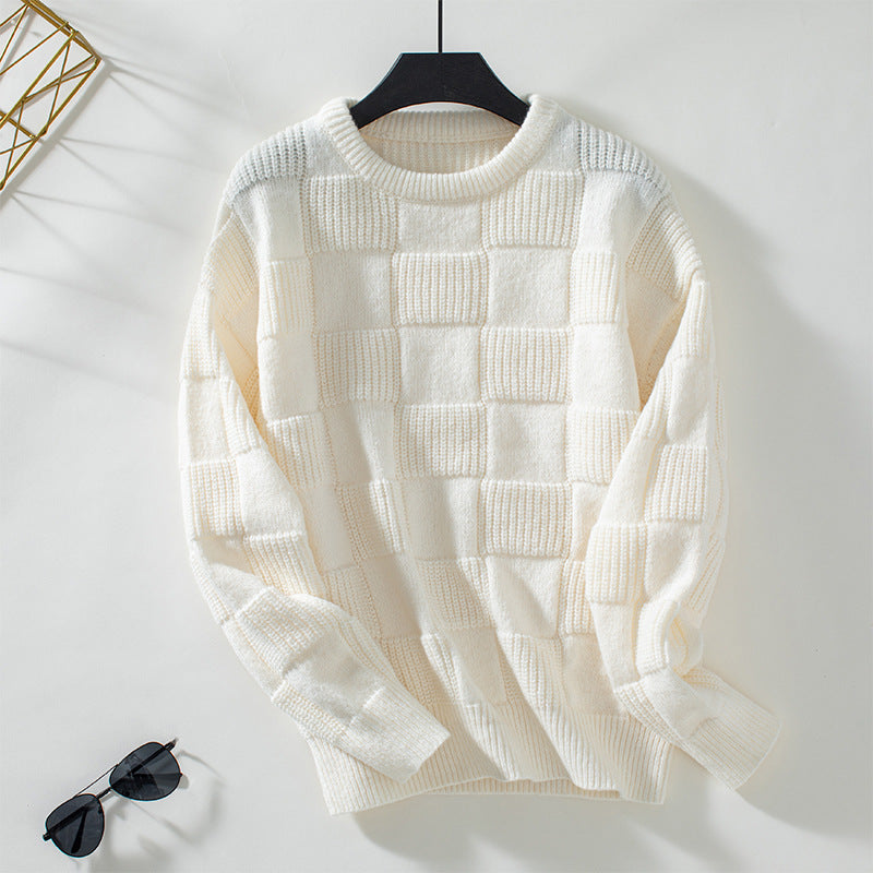 Jersey Con Motivo De Cuadros Y Corte Holgado Para Mujer | Ideal Para Uso Diario Y Desplazamientos
