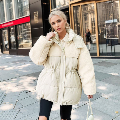 Abrigo Largo con Cintura Ajustable y Cierre Frontal para Mujer | Ideal para El Invierno