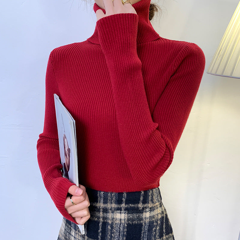 Jersey Ajustado Con Cuello Alto Y Estructura Acanalada Para Mujer | Ideal Para Uso Diario Y Formal