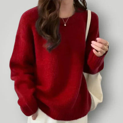 Suéter De Punto Con Ajuste Holgado Para Mujer | Ideal Para Otoño E Invierno