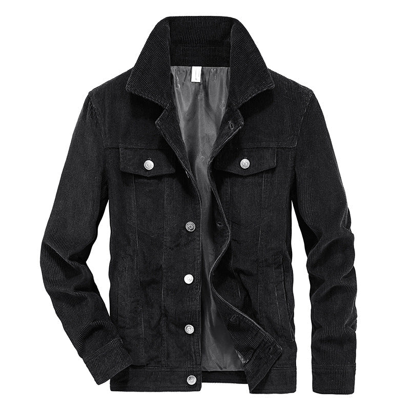 Chaqueta De Corte Amplio Con Bolsillos Integrados Para Hombre | Ideal Para Uso Diario Y Entretiempo