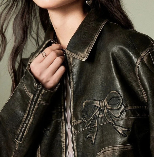 Chaqueta con Lazo En El Cuello para Mujer | Ideal para El Uso Diario