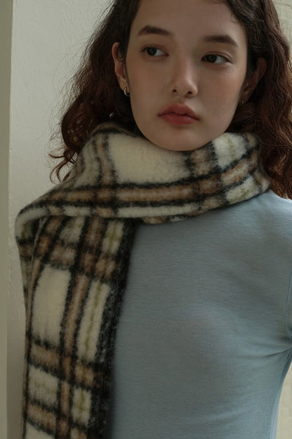 Bufanda Con Diseño A Cuadros Para Adultos | Ideal Para Invierno