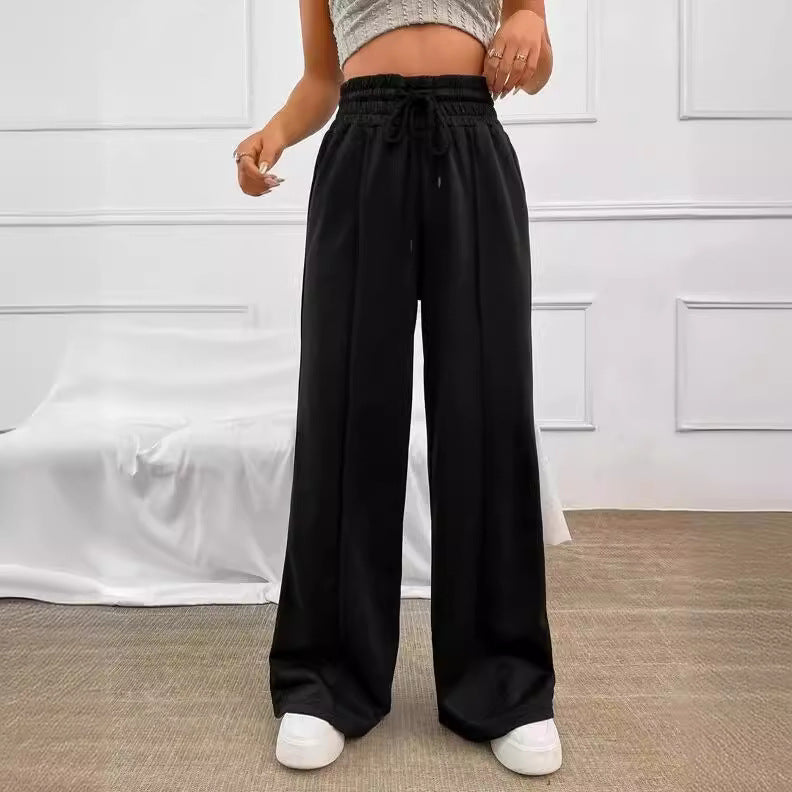 Pantalón de Corte Amplio con Cintura Elástica para Mujer | Ideal para Uso Diario y Actividades Informales