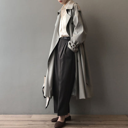 Trench Coat Con Cierre De Doble Botonadura Para Mujer | Ideal Para Entretiempo Y Uso Profesional