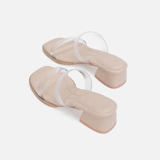 Sandalias De Tacón Medio Con Correas Superiores Para Mujer | Ideales Para Uso Diario Y Diferentes Ocasiones