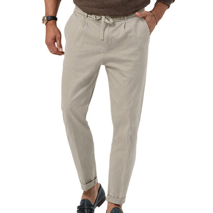 Pantalón De Tiro Alto Con Pierna Recta Para Hombres | Ideal Para Uso Diario Y Profesional