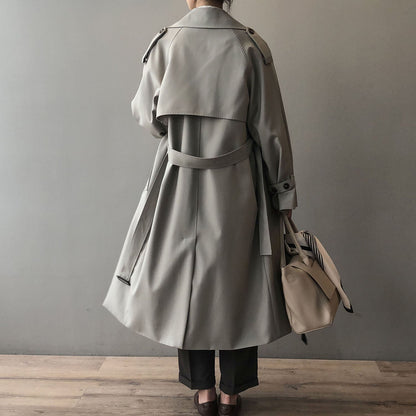 Trench Coat Con Cierre De Doble Botonadura Para Mujer | Ideal Para Entretiempo Y Uso Profesional