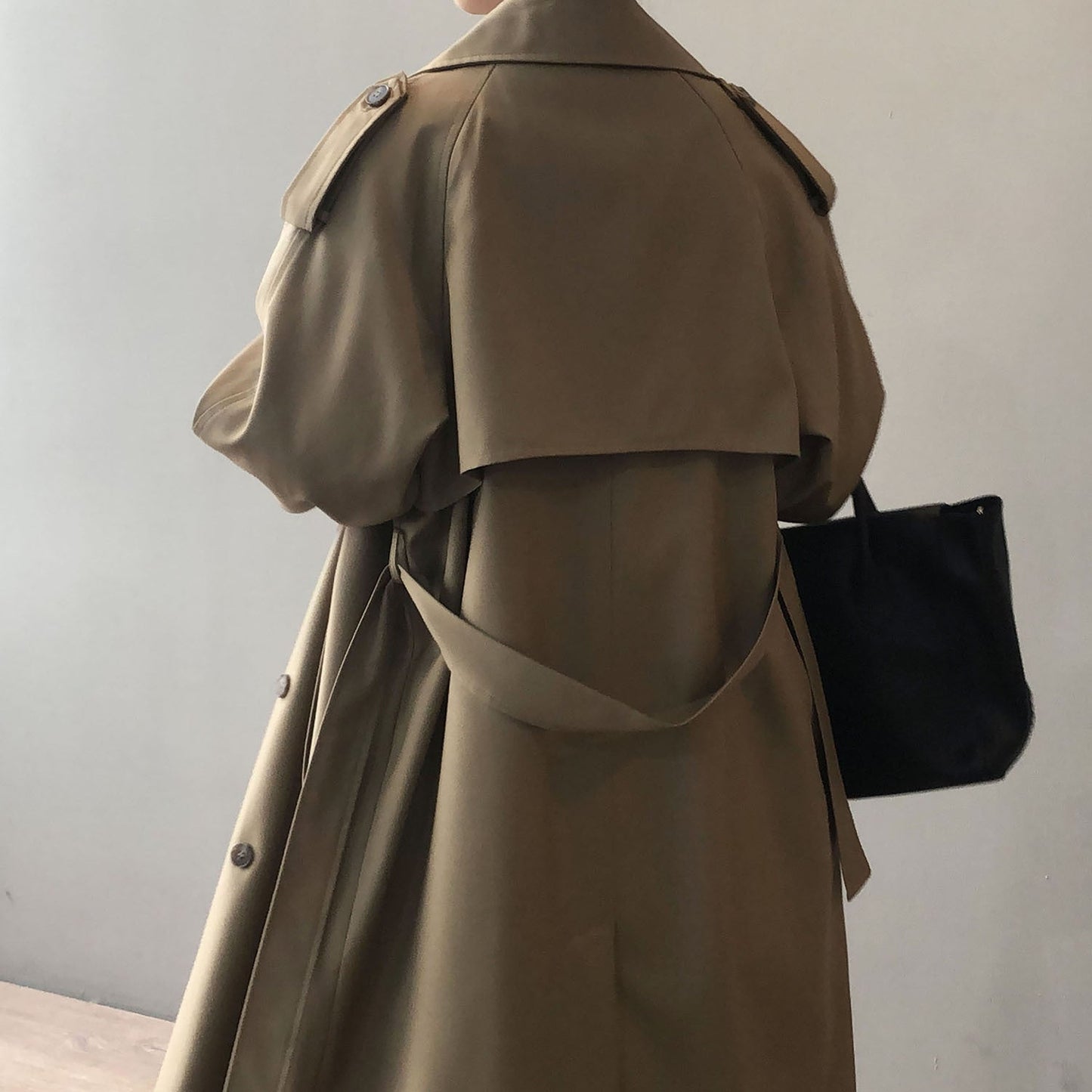 Trench Coat Con Cierre De Doble Botonadura Para Mujer | Ideal Para Entretiempo Y Uso Profesional