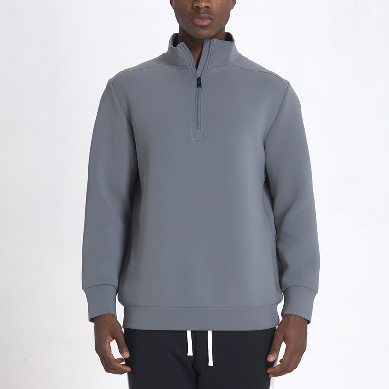 Sudadera Con Medio Cierre Y Cuello Alto Para Hombre | Ideal Para Actividades Deportivas Y Uso Diario