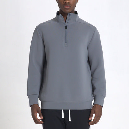Sudadera Con Medio Cierre Y Cuello Alto Para Hombre | Ideal Para Actividades Deportivas Y Uso Diario