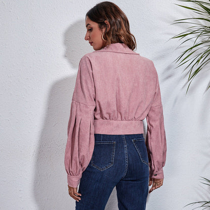 Chaqueta Corta Ajustada en la Cintura para Mujer | Ideal para Primavera, Otoño y Uso Diario