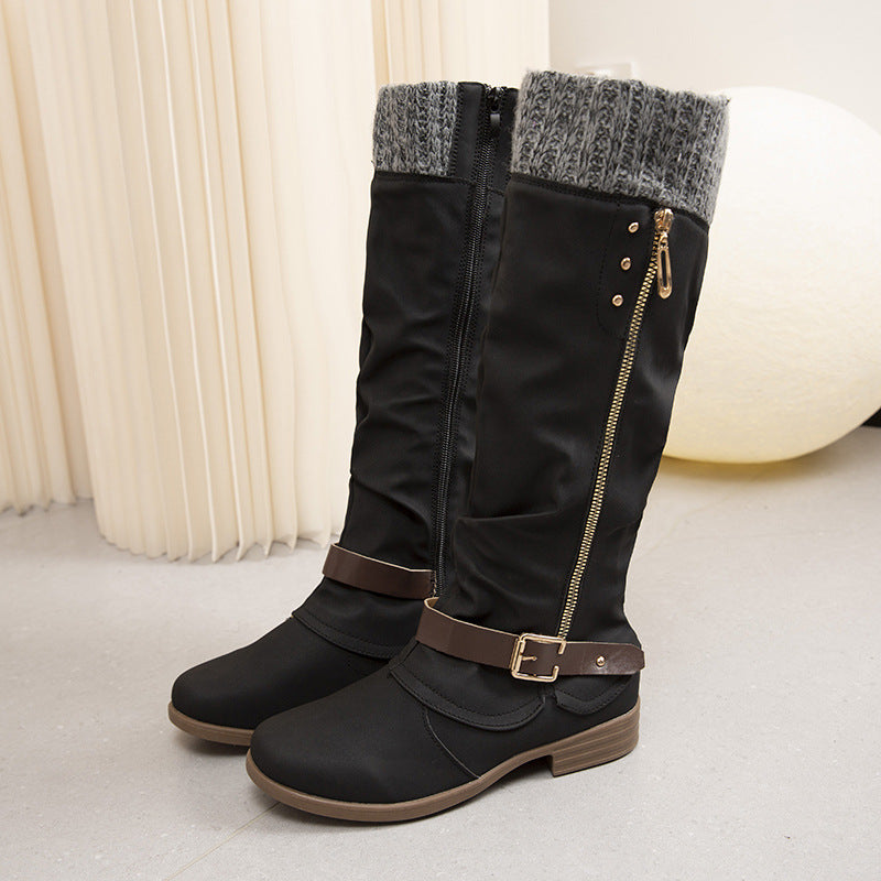 Botas Altas para Mujer con Tacón Ancho | Ideal para Invierno