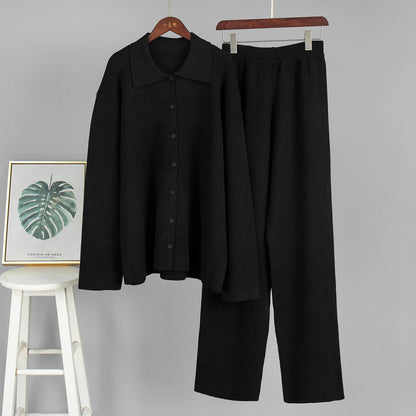 Conjunto De Dos Piezas Con Camisa Abotonada Y Pantalón Amplio Para Adultos | Ideal Para Uso Diario Y Salidas Informales