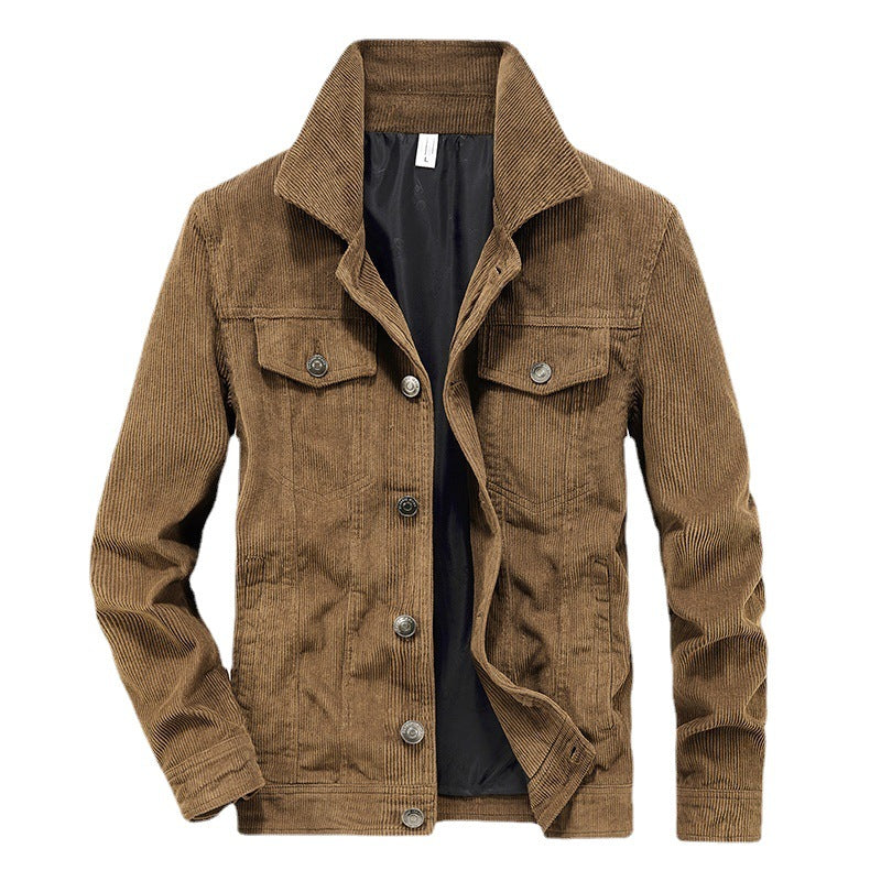 Chaqueta De Corte Amplio Con Bolsillos Integrados Para Hombre | Ideal Para Uso Diario Y Entretiempo