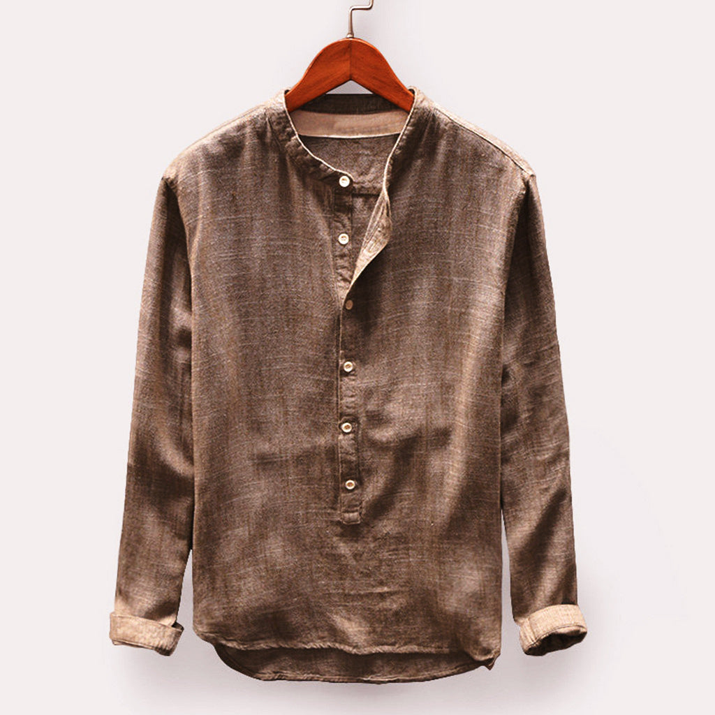 Camisa de Manga Larga de Corte Regular para Hombres | Ideal para Uso Diario y Formal