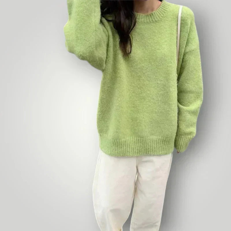 Suéter De Punto Con Ajuste Holgado Para Mujer | Ideal Para Otoño E Invierno