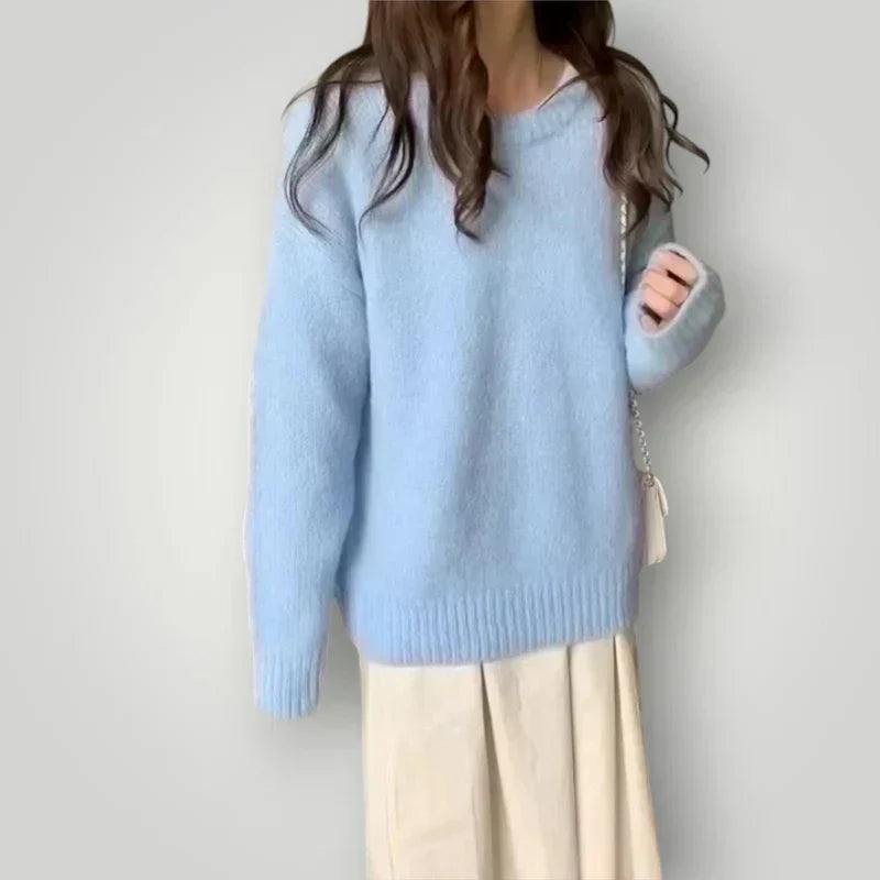 Suéter De Punto Con Ajuste Holgado Para Mujer | Ideal Para Otoño E Invierno