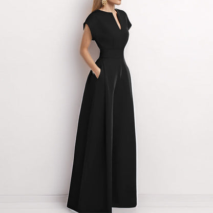 Mono Con Cuello Chal Y Piernas Anchas Para Mujer | Ideal Para Uso Diario Y Eventos