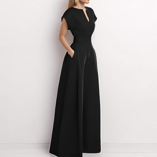 Mono Con Cuello Chal Y Piernas Anchas Para Mujer | Ideal Para Uso Diario Y Eventos