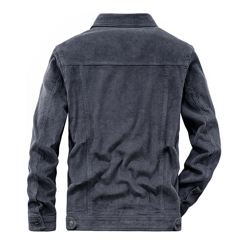 Chaqueta De Corte Amplio Con Bolsillos Integrados Para Hombre | Ideal Para Uso Diario Y Entretiempo