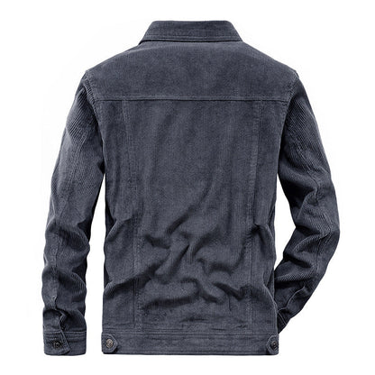 Chaqueta De Corte Amplio Con Bolsillos Integrados Para Hombre | Ideal Para Uso Diario Y Entretiempo