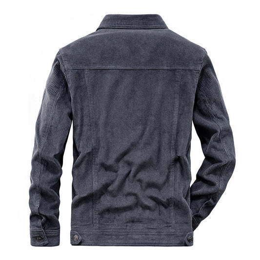 Chaqueta De Corte Amplio Con Bolsillos Integrados Para Hombre | Ideal Para Uso Diario Y Entretiempo
