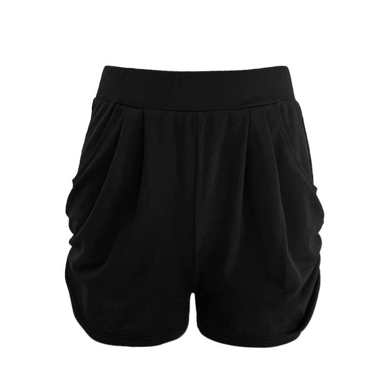 Short Recto De Talle Alto Con Pliegues Frontales Para Mujer | Ideal Para Primavera Y Verano