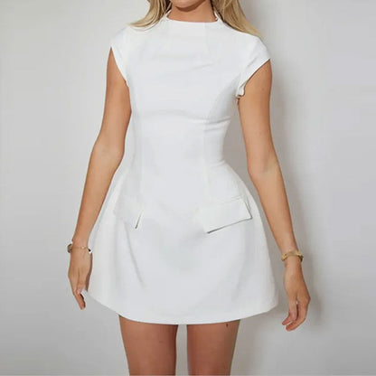 Vestido Mini Con Parte Superior Estructurada Para Mujer | Ideal Para Ocasiones Diarias Y Reuniones