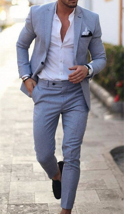 Traje De Dos Piezas Para Hombre Con Chaqueta Y Pantalón | Ideal Para Uso Profesional