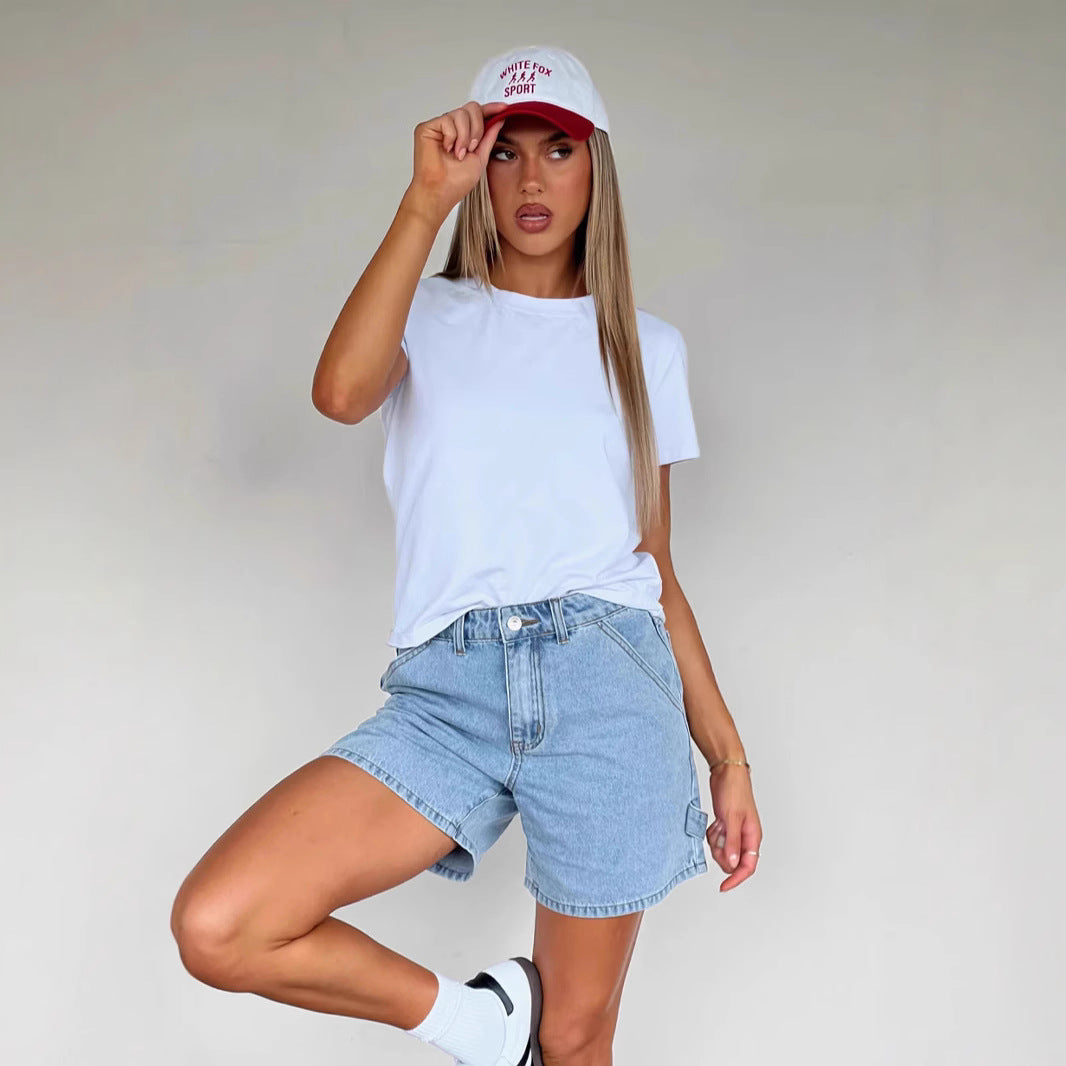 Short Con Tiro Alto Y Corte Relajado Para Uso Diario Para Mujer | Ideal Para Temporadas Cálidas
