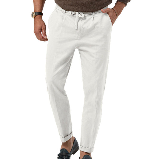 Pantalón De Tiro Alto Con Pierna Recta Para Hombres | Ideal Para Uso Diario Y Profesional