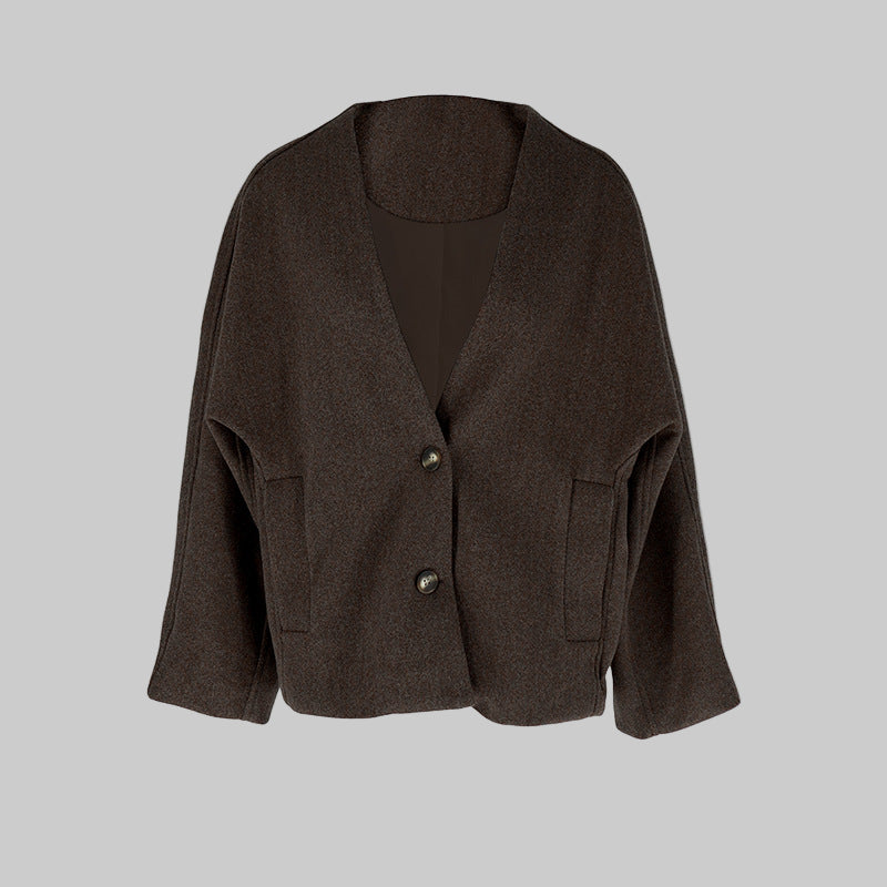 Abrigo Largo con Cuello en V para Mujer | Ideal para Uso Diario y Profesional