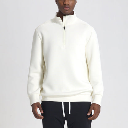 Sudadera Con Medio Cierre Y Cuello Alto Para Hombre | Ideal Para Actividades Deportivas Y Uso Diario