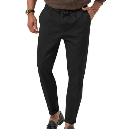 Pantalón De Tiro Alto Con Pierna Recta Para Hombres | Ideal Para Uso Diario Y Profesional