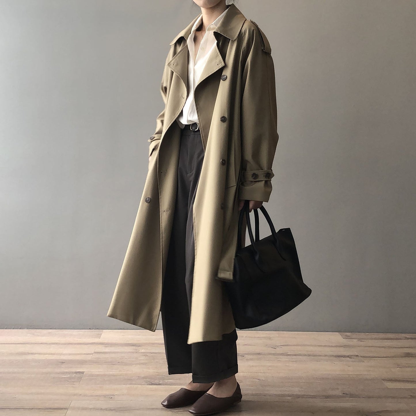 Trench Coat Con Cierre De Doble Botonadura Para Mujer | Ideal Para Entretiempo Y Uso Profesional