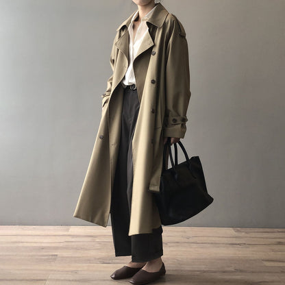 Trench Coat Con Cierre De Doble Botonadura Para Mujer | Ideal Para Entretiempo Y Uso Profesional