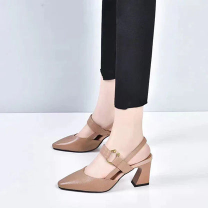 Sandalias de Tacón Kitten con Tiras para Mujer | Ideales para Uso Diario y Ocasiones Formales