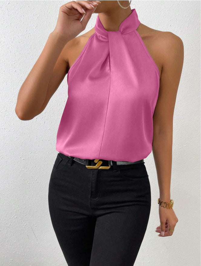 Blusa Con Cuello Anudado Para Mujer | Ideal Para Uso Diario Y Eventos