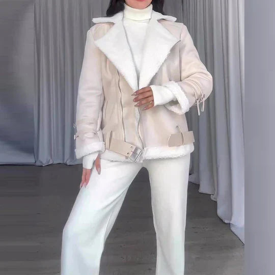 Chaqueta De Invierno Con Cierre Frontal Para Mujer | Ideal Para Temporada De Frío