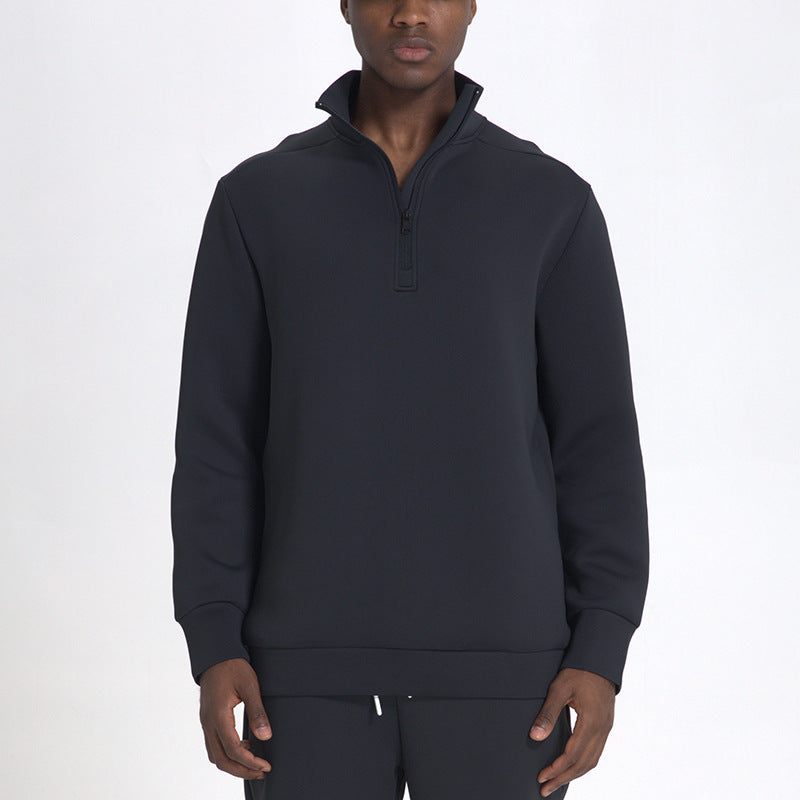 Sudadera Con Medio Cierre Y Cuello Alto Para Hombre | Ideal Para Actividades Deportivas Y Uso Diario