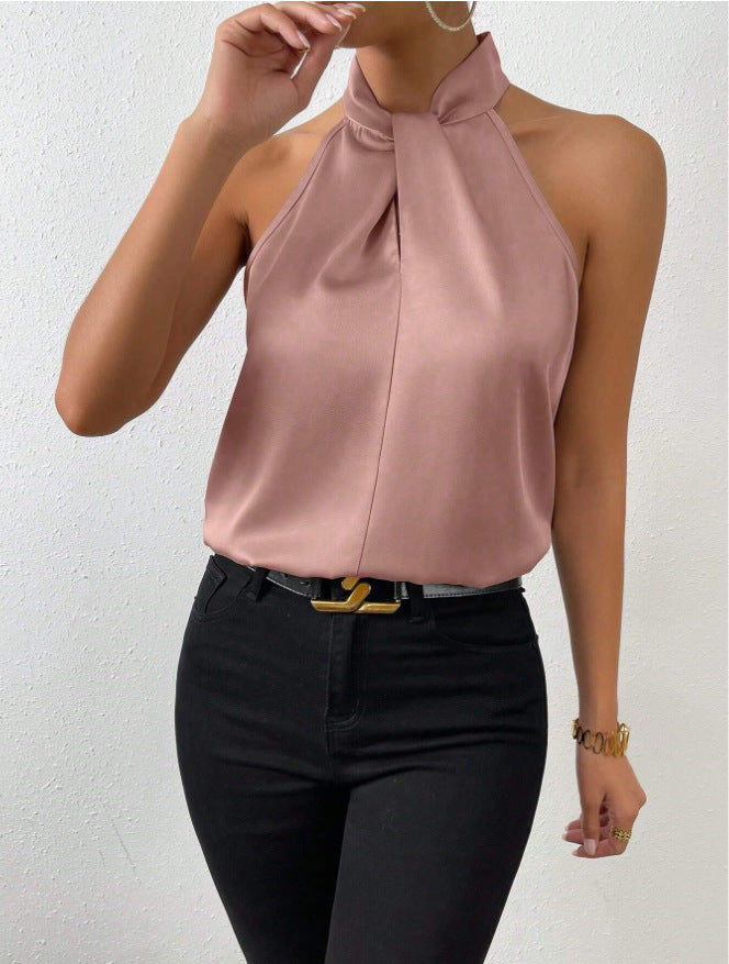 Blusa Con Cuello Anudado Para Mujer | Ideal Para Uso Diario Y Eventos