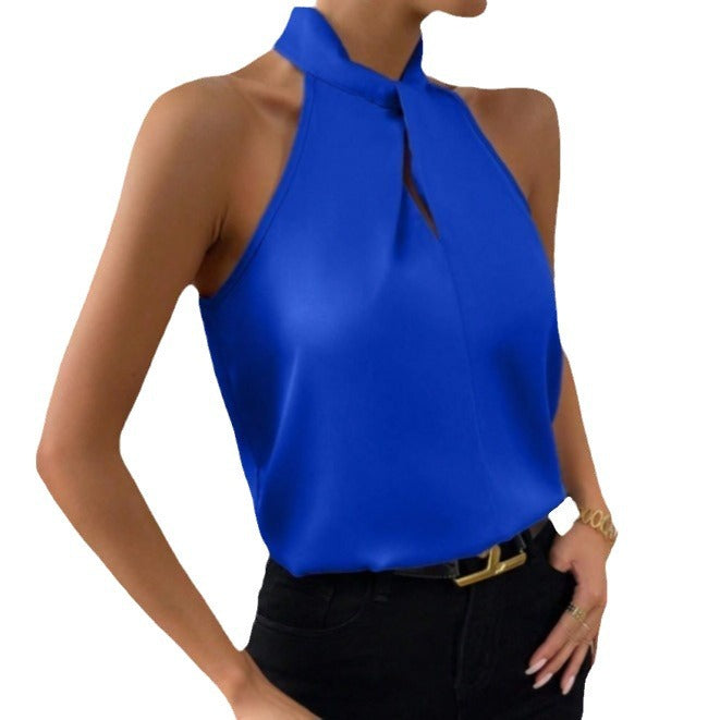 Blusa Con Cuello Anudado Para Mujer | Ideal Para Uso Diario Y Eventos