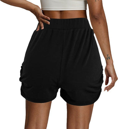 Short Recto De Talle Alto Con Pliegues Frontales Para Mujer | Ideal Para Primavera Y Verano