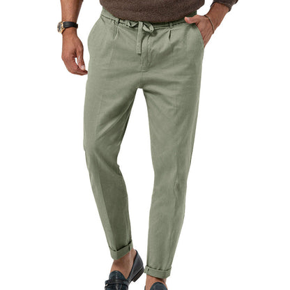 Pantalón De Tiro Alto Con Pierna Recta Para Hombres | Ideal Para Uso Diario Y Profesional